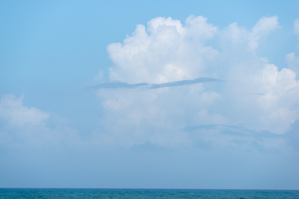 Beach;Blue;Cloud;Cloud Formation;Clouds;Cloudy;Florida;Ocean;Sea;Seascape;Waterscape;Waves;beach;beaches;coast;coastline;sea;shore;shoreline;sky